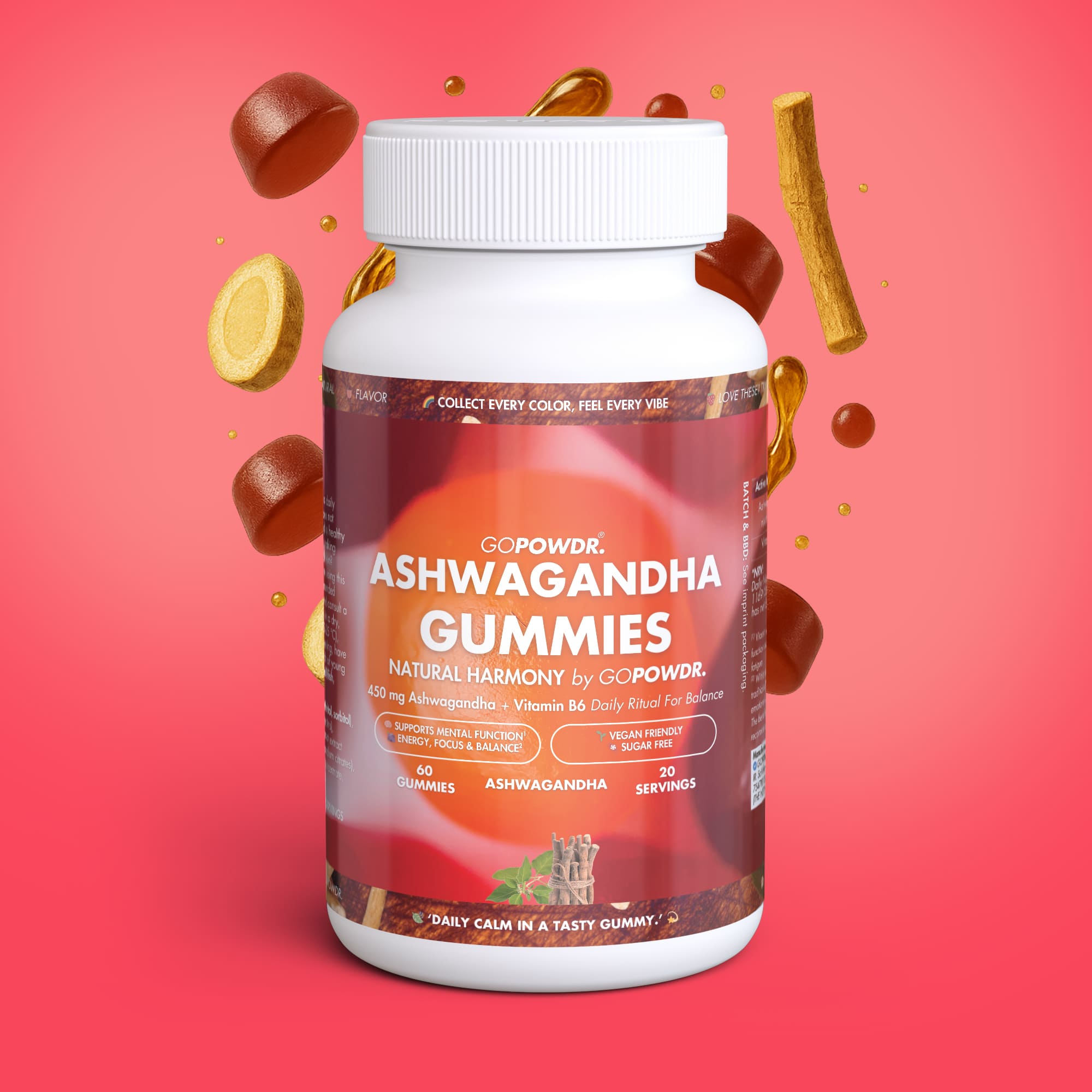 Ashwagandha gummies - 60 gummies